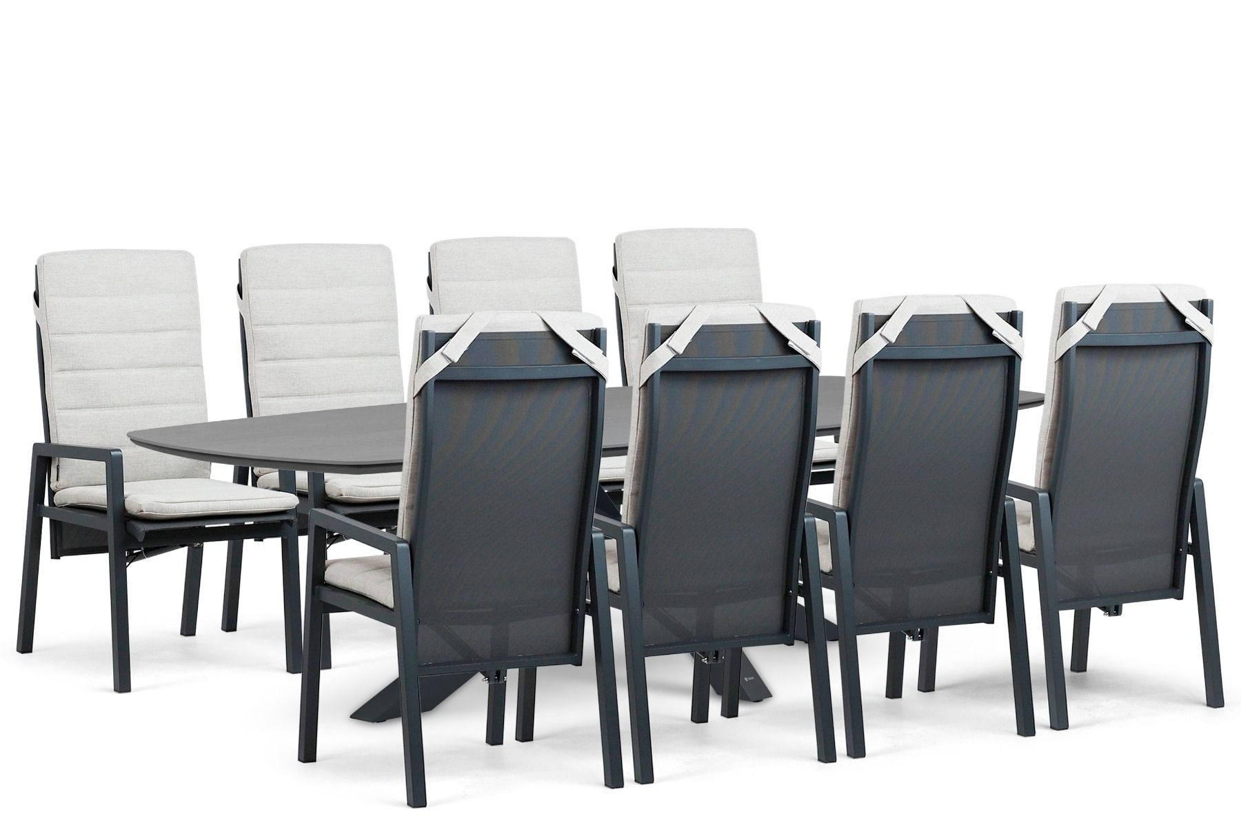 Lifestyle Vivaro/Voyage 300x120 cm dining tuinset 9-delig