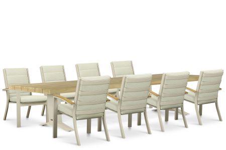Osmen Midura/Superior 330x100 cm dining tuinset 9-delig