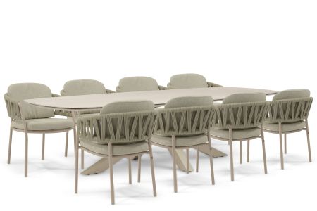 4 Seasons Outdoor Calma/Voyage 300x120 cm dining tuinset 9-delig