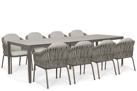 Santika Amadora/Livo 280x100 cm dining tuinset 9-delig
