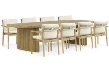 Santika Suka/Falcon 300 cm dining tuinset 9-delig