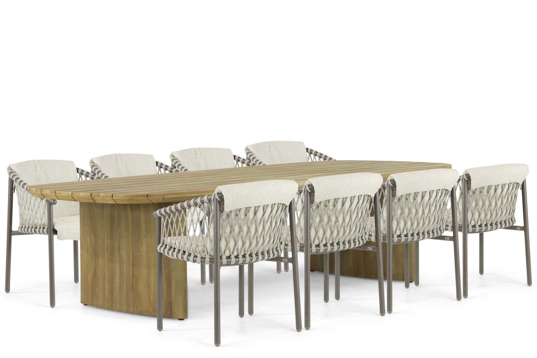 4 Seasons Outdoor Allora/Falcon 300 cm dining tuinset 9-delig