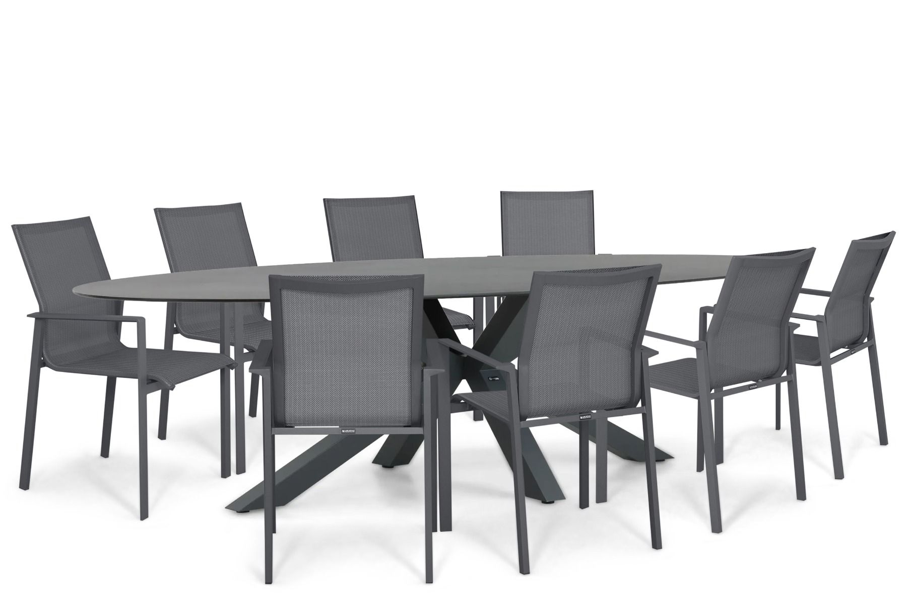 Lifestyle Timo/Ellisse 280x118 cm dining tuinset 9-delig