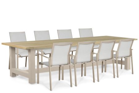 Lifestyle Timo/San Francisco 300x100cm dining tuinset 9-delig
