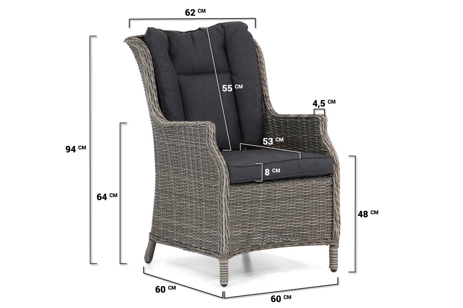 Garden Collections Aberdeen/Brighton 400 cm dining tuinset 11-delig