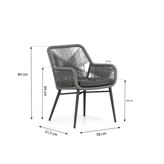 Lifestyle Advance/Veneto 230 cm dining tuinset 5-delig