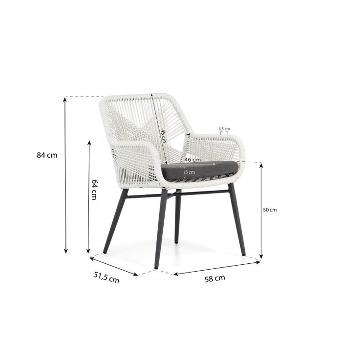 Lifestyle Advance/Graniet 300 cm dining tuinset 9-delig