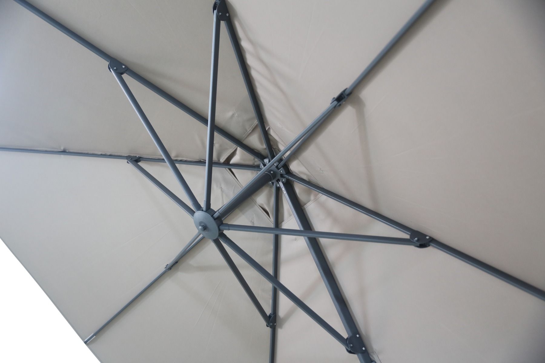 Camello Diego zweefparasol 3x3m S1 (excl. voet)