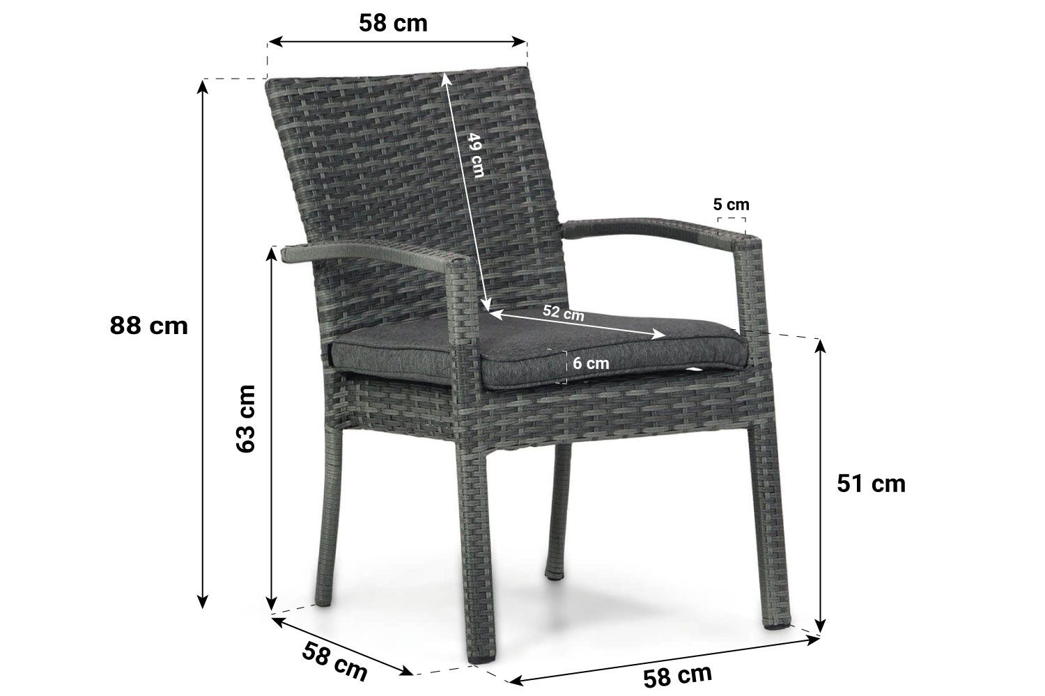 Domani Albergo/Young 155 cm dining tuinset 5-delig thumbnail