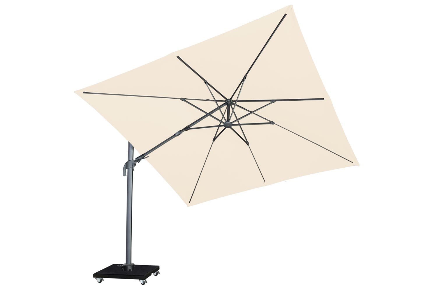 Garden Collections Alegria zweefparasol 300 cm x 300 cm white