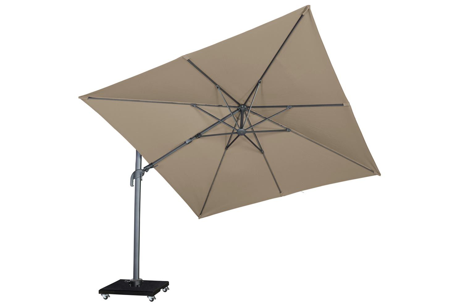 Garden Collections Alegria zweefparasol 300 cm x 300 cm taupe (excl. voet)
