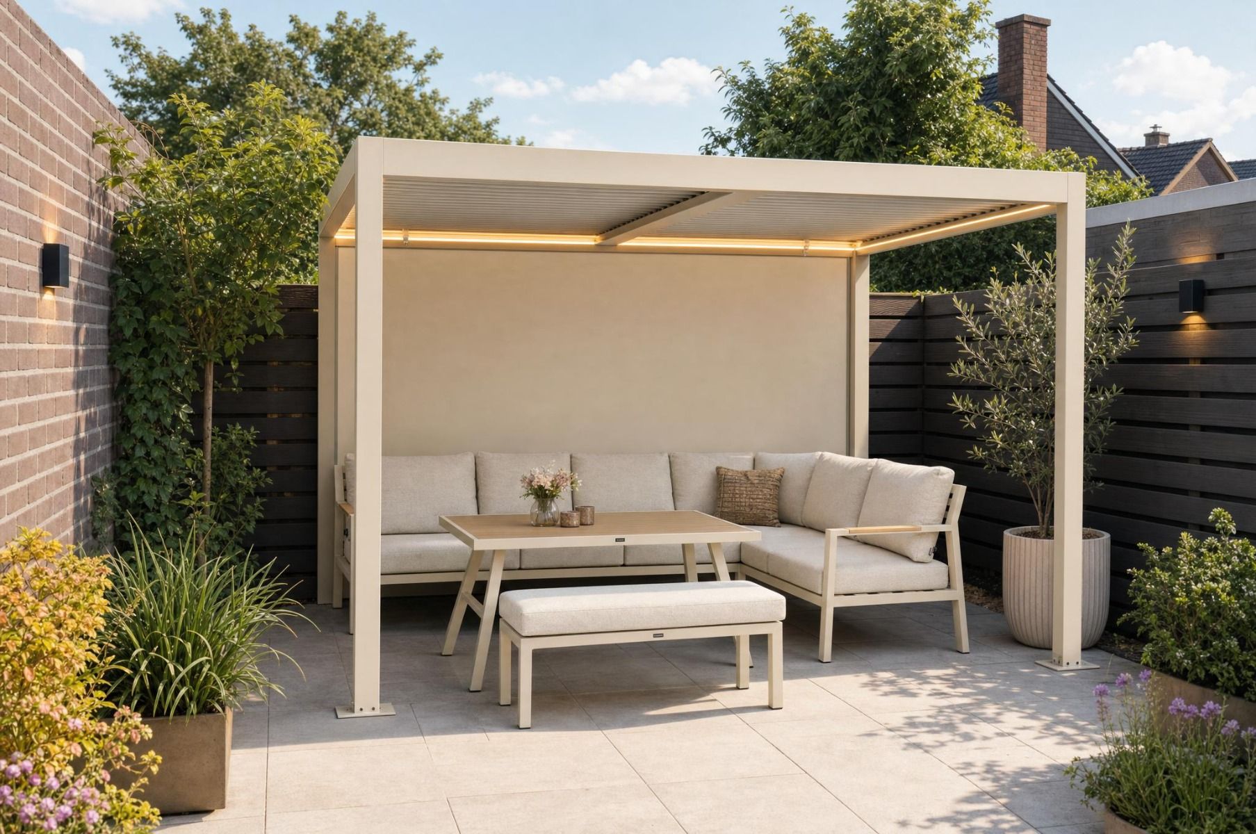 Alura Windschutzwand 400 cm sand