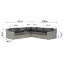 Garden Collections Amico/Napoli 145 cm dining loungeset 4-delig thumbnail