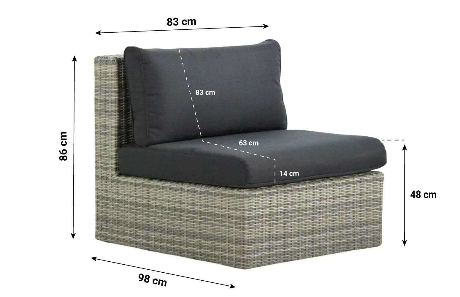 Garden Collections Amico/Napoli dining loungeset 5-delig