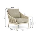 Apple Bee Milou stoel-bank loungeset 4-delig thumbnail