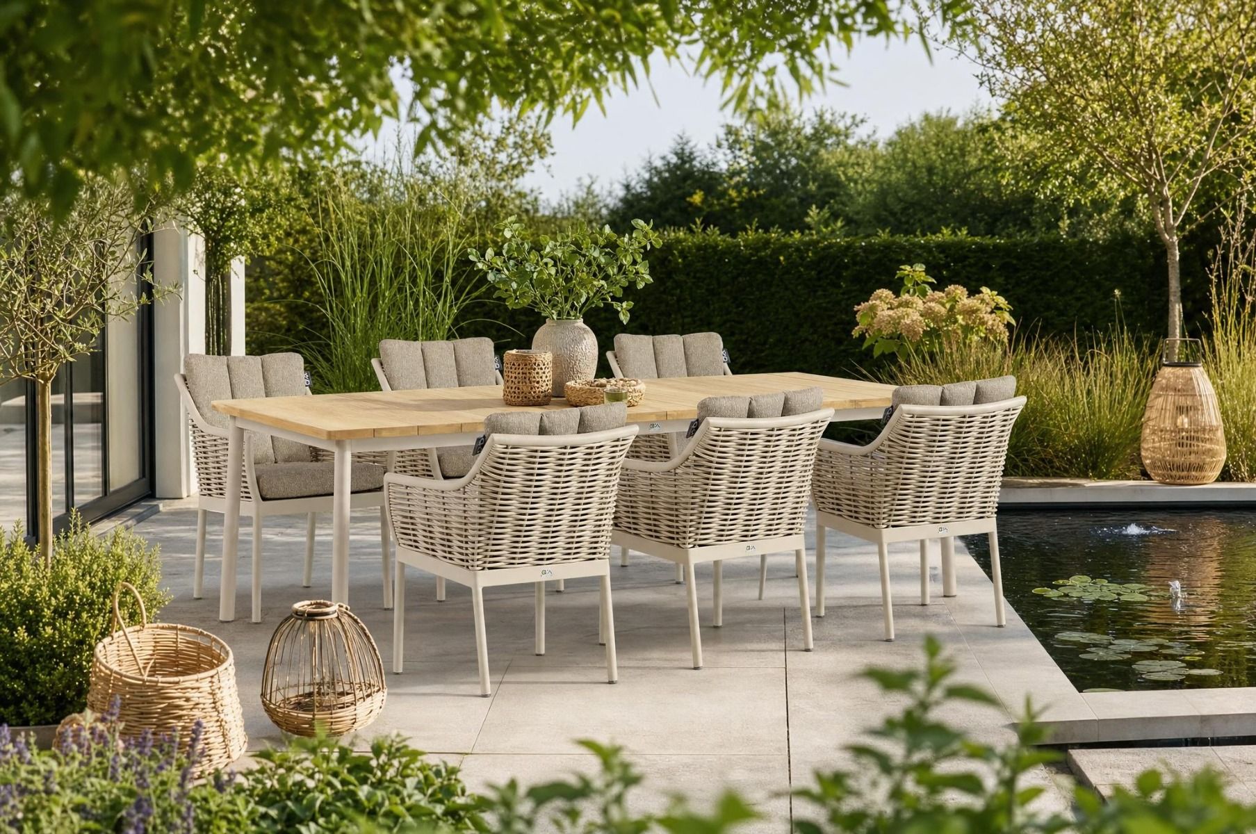 Apple Bee Milou/Milou 240 cm dining tuinset 7-delig