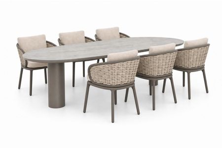 Apple Bee Pine Key/Guave 240x120 cm dining tuinset 7-delig