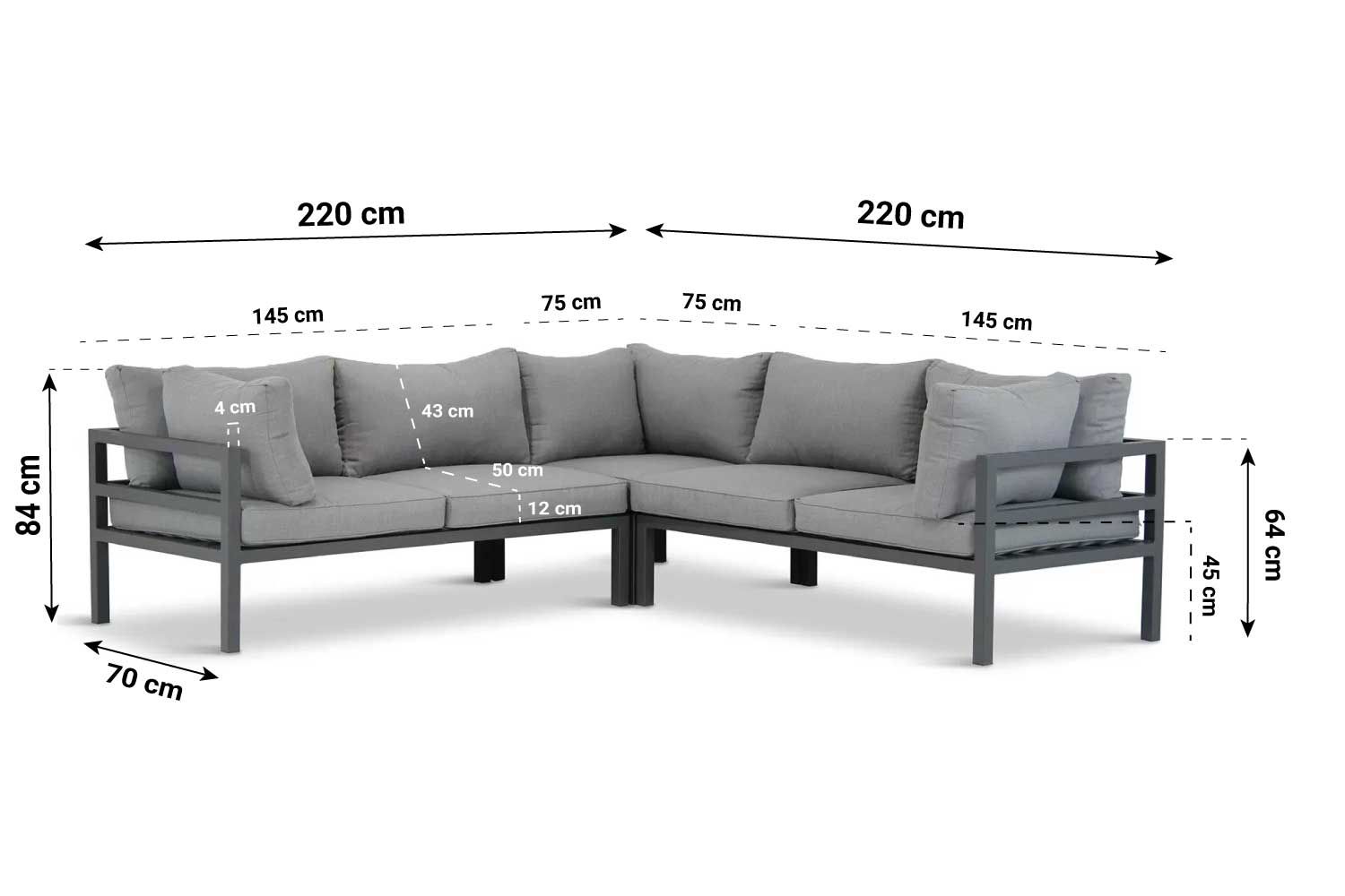 Lifestyle Arenas hoek loungesets 3-delig