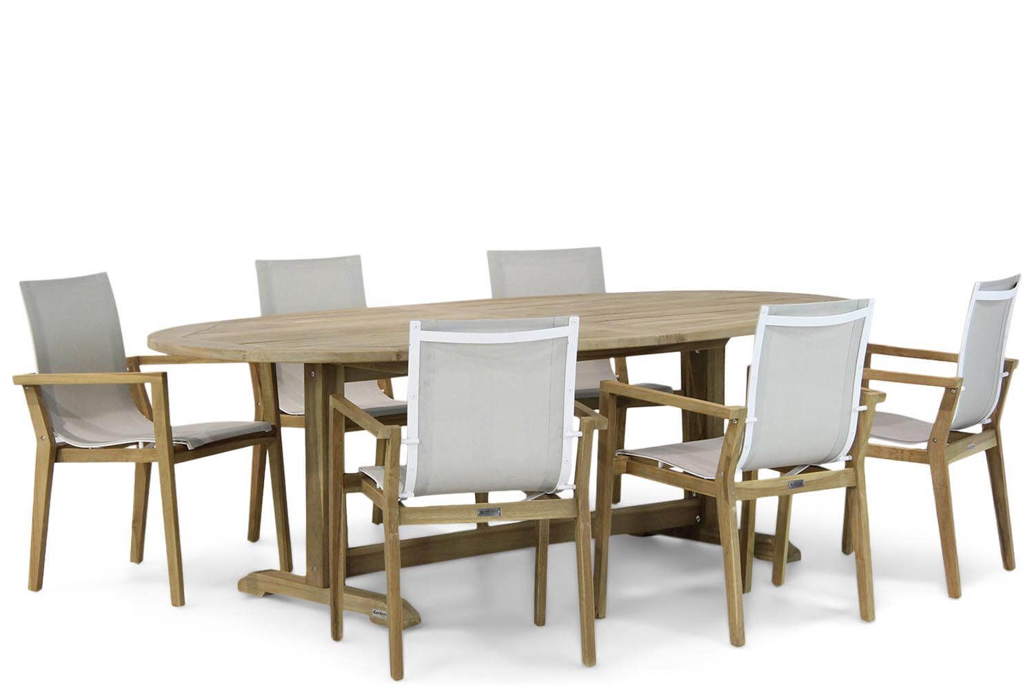 Lifestyle Atlanta/Brighton 240 cm ovaal dining tuinset 7-delig thumbnail