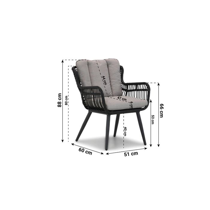 Coco Azzano/Matale 240 cm dining tuinset 7-delig
