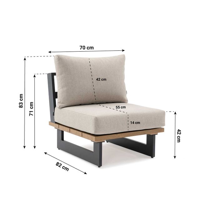 Lifestyle Azzurro hoek loungeset 5-delig