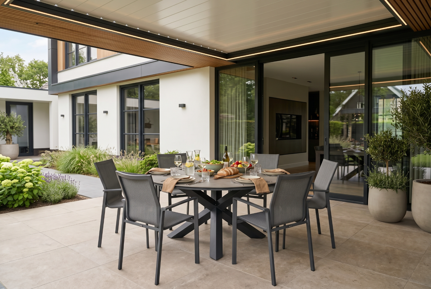 Lifestyle Timo/Xento 150 cm dining tuinset 7-delig