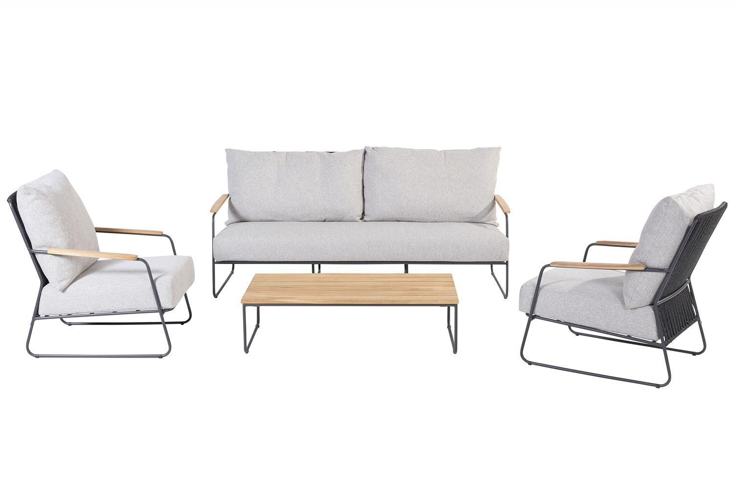 4 Seasons Outdoor Balade/Axel 110 cm stoel-bank loungeset 4-delig thumbnail