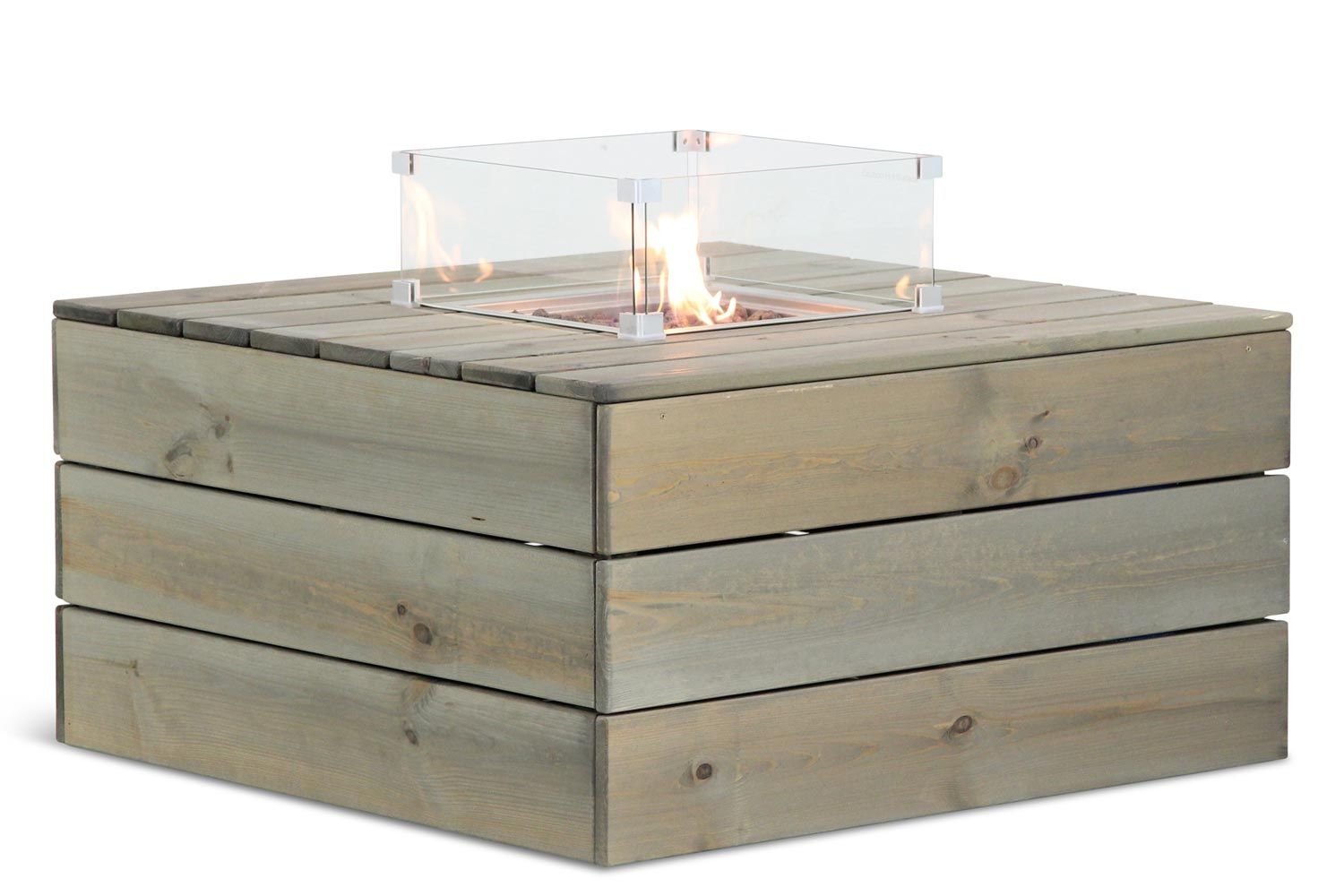 Garden Collections glasset voor inbouwbrander vierkant thumbnail