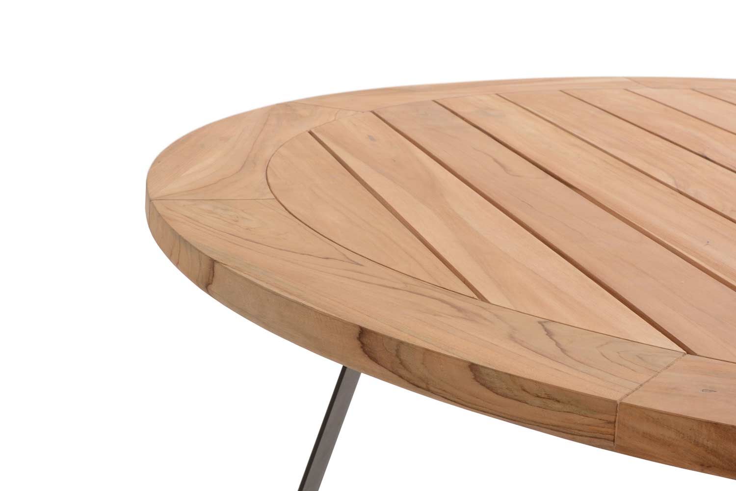 4 Seasons Outdoor Basso teak tuintafel 130 cm thumbnail