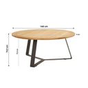 4 Seasons Outdoor Basso teak tuintafel 160 cm thumbnail