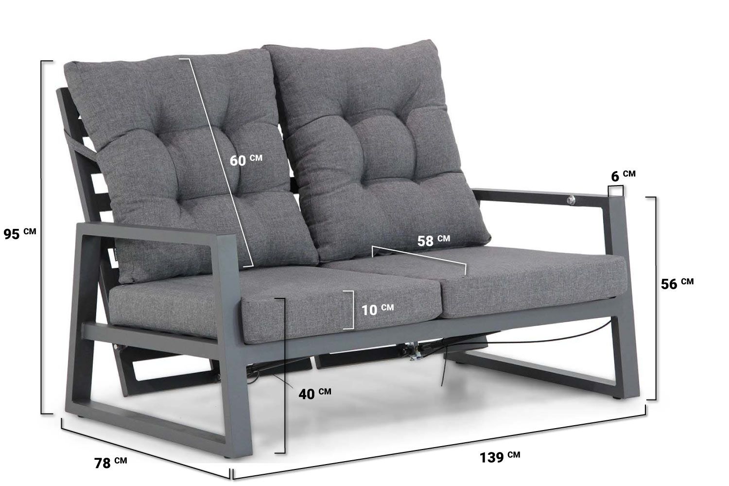 Lifestyle Batala stoel-bank loungeset 4-delig