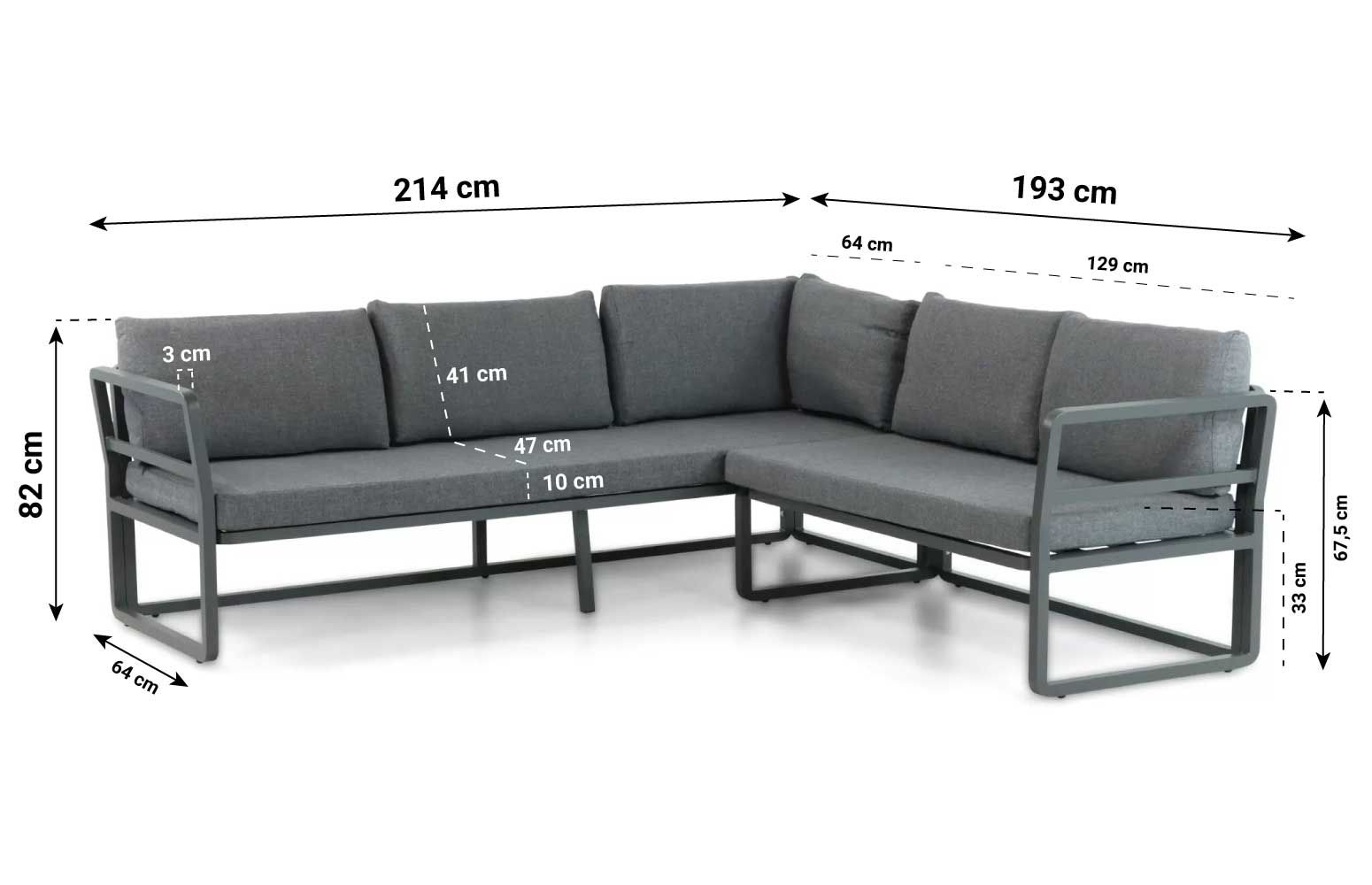 Domani Beatrice dining loungeset 5-delig