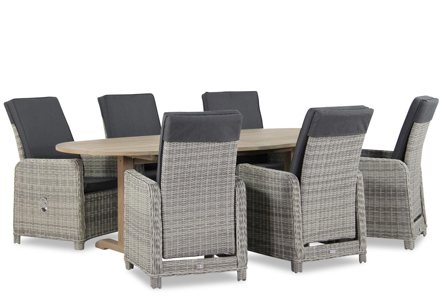 Garden Collections Bello/Brighton ovaal 240 cm dining tuinset 7-delig thumbnail