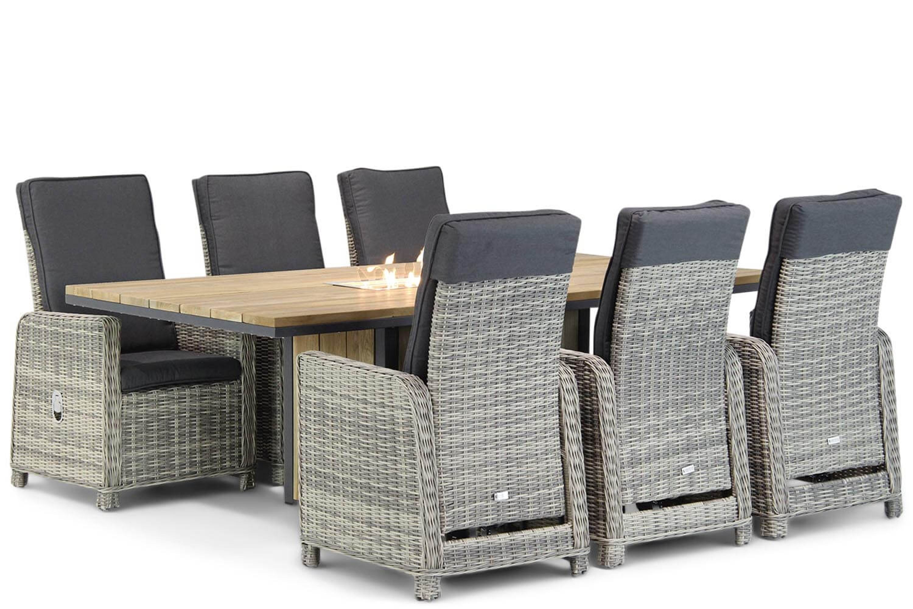 Garden Collections Bello/Seaside 220 cm dining tuinset 7-delig