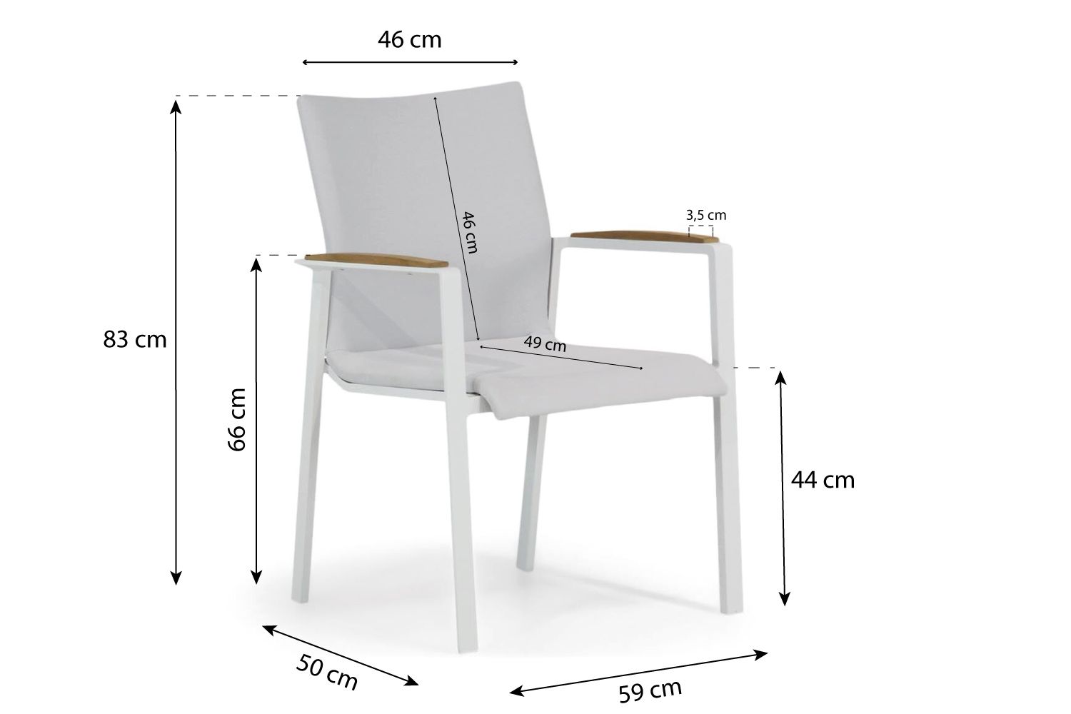 Lifestyle Brandon/Florence 260 cm dining tuinset 7-delig