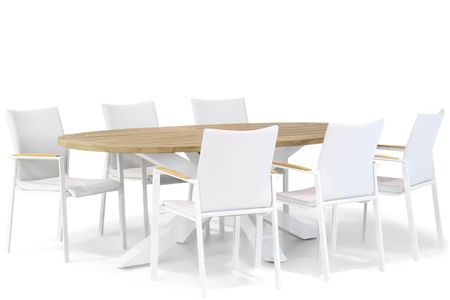Lifestyle Brandon/Bradford 240 cm dining tuinset 7-delig