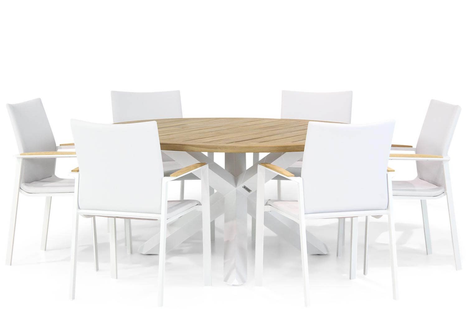 Lifestyle Brandon/Wellington 160 cm rond dining tuinset 7-delig thumbnail