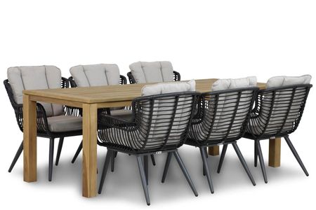 Coco Azzano/Bristol 220 cm dining tuinset 7-delig