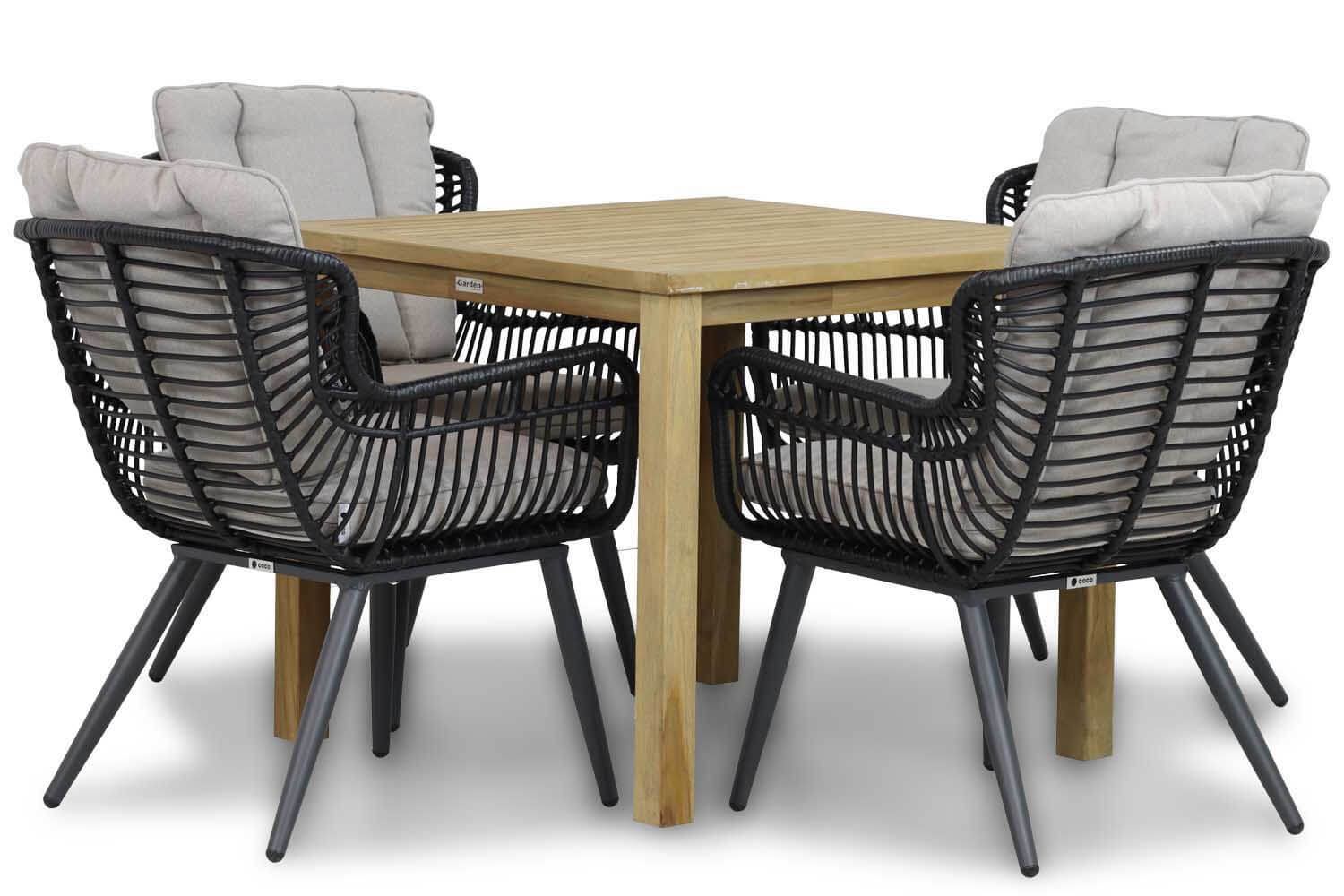 Coco Azzano/Weston 90 cm dining tuinset 5-delig thumbnail