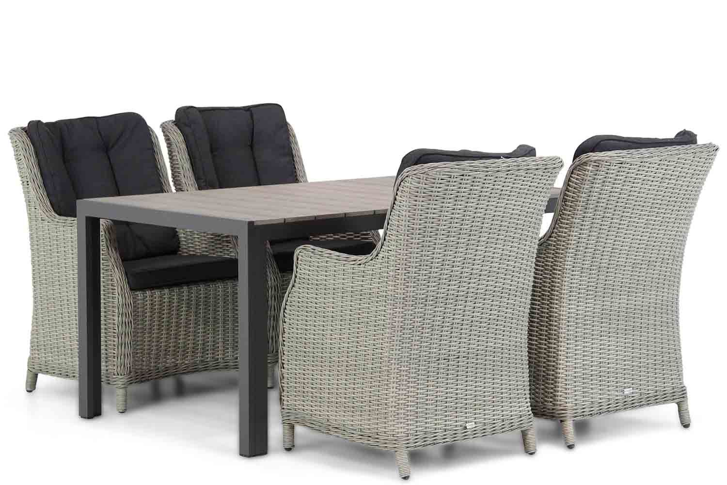 Garden Collections Buckingham/Young 155 cm dining tuinset 5-delig thumbnail