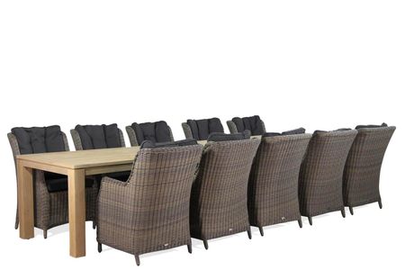 Garden Collections Buckingham/Brighton 400 cm dining tuinset 11-delig