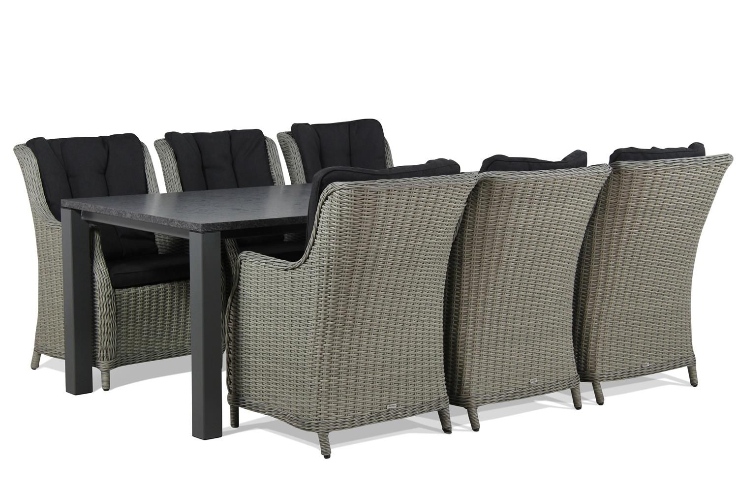 Garden Collections Buckingham/Munster 220 cm dining tuinset 7-delig thumbnail