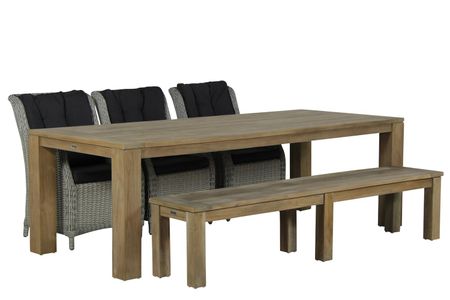Garden Collections Buckingham/Brighton 240 cm dining tuinset 7-delig