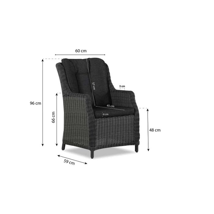 Garden Collections Buckingham/Valley 240 cm dining tuinset 7-delig