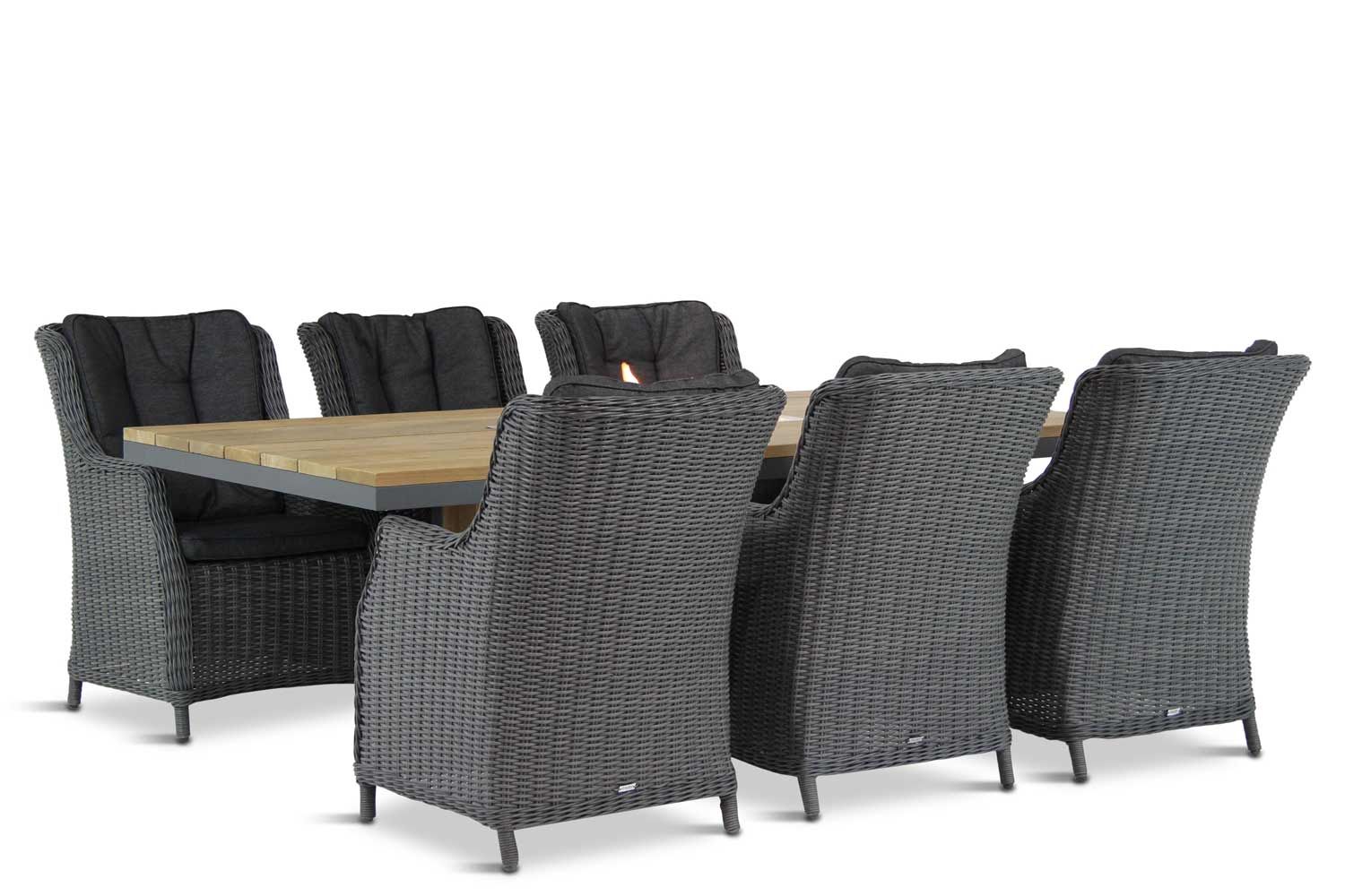 Garden Collections Buckingham/Seaside 220 cm dining tuinset 7-delig thumbnail