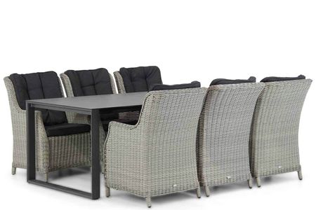 Garden Collections Buckingham/Zaga 220 cm dining tuinset 7-delig