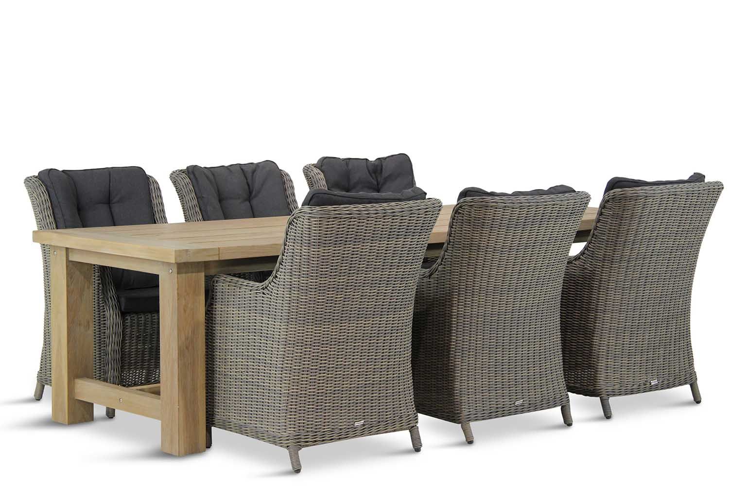 Garden Collections Buckingham/Fourmile 260 cm dining tuinset 7-delig thumbnail