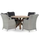 Garden Collections Buckingham/Sand City rond 120 cm dining tuinset 5-delig thumbnail