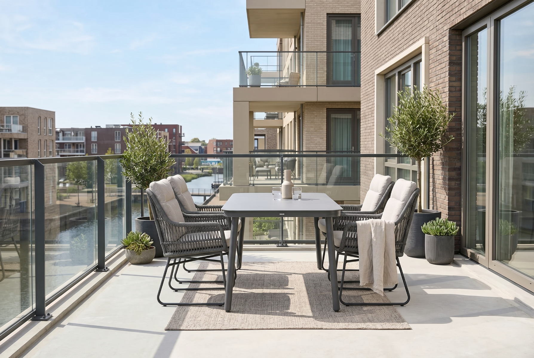 Lifestyle Vicente/Tavano 160x90 cm dining tuinset 5-delig