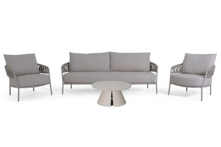 4 Seasons Outdoor Calma/Cayora 80 cm stoel-bank loungeset 4-delig